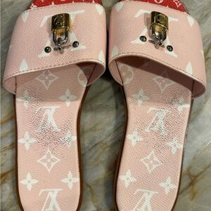 Louis Vuitton Light Pink Monogram Sandals
